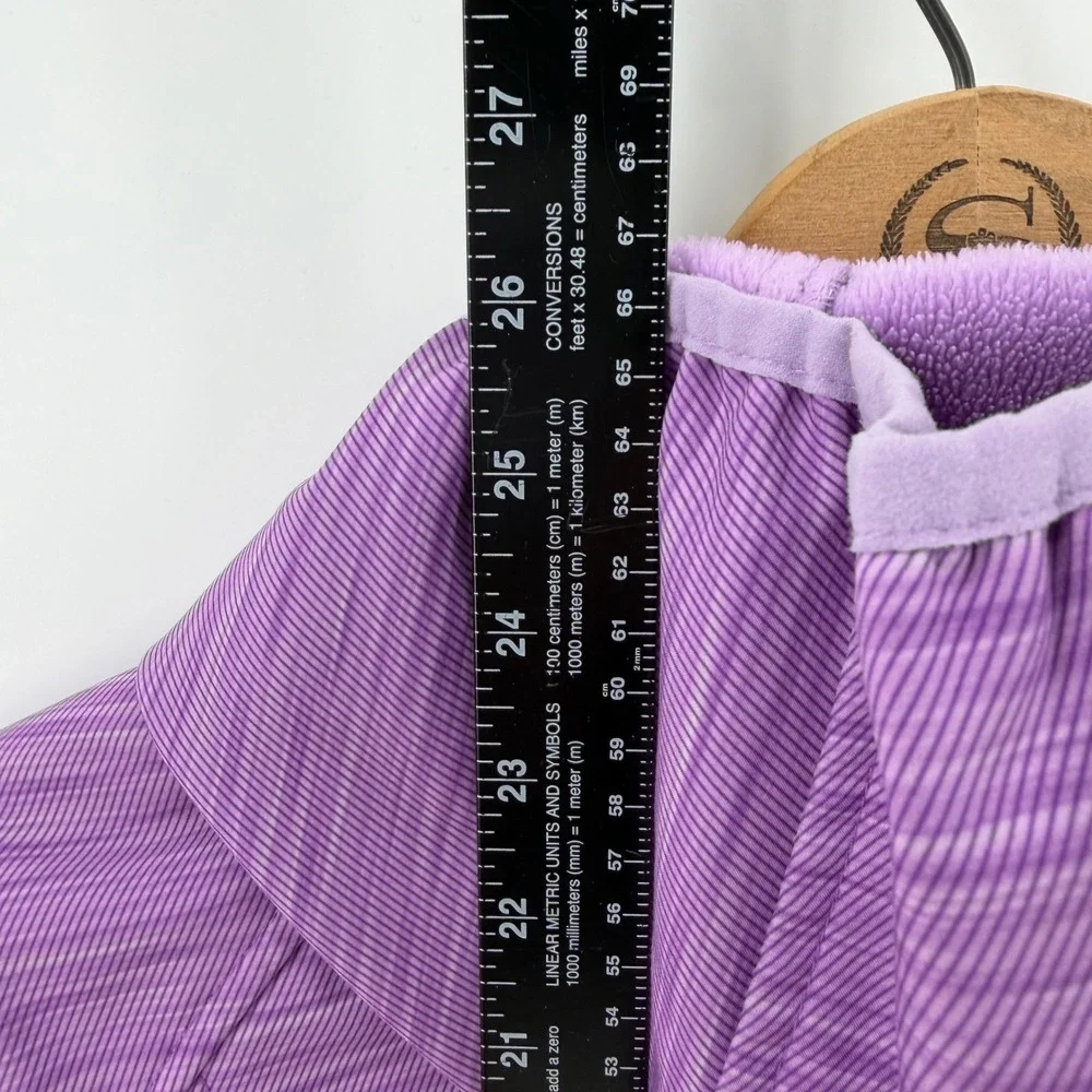 Free Country Girls Purple Striped Hooded‎ Softshell Active Jacket Size 14/16